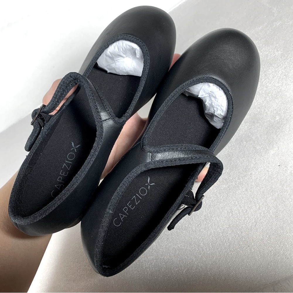 Capezio Women’s Mary Jane Leather Tap Shoe 3800 in Black Size 5M - Picture 8 of 11